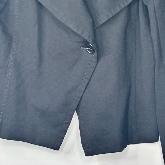 Ispiri Black Blazer Jacket Long Sleeves Stretch One Button - Picture 5 of 8